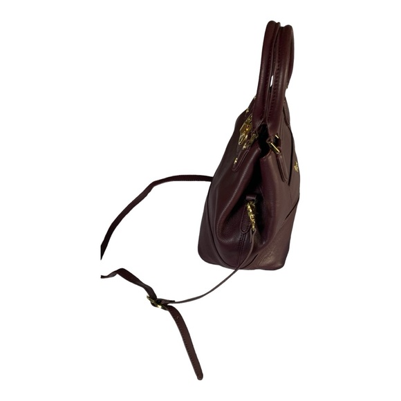 Emma Fox Purple Burgundy Dome Satchel - Picture 6 of 12